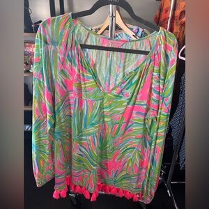 Lilly Pulitzer Tassel Top